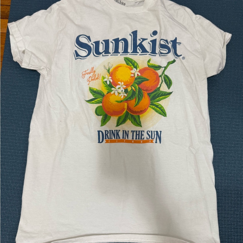Sunkist White Graphic T-Shirt